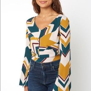 SOUTH MOON UNDER! Never worn multi-colored blouse!